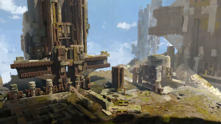 fantasy ruin HD Desktop Wallpaper | Background Image