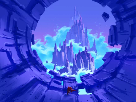 fantasy castle HD Desktop Wallpaper | Background Image