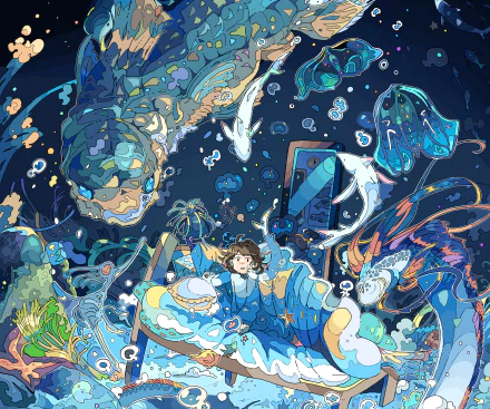 Anime girl anime girl HD Desktop Wallpaper | Background Image