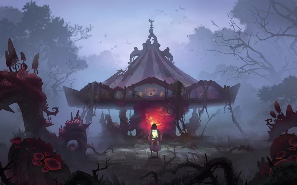 Carrousel fantasy dark Dark Fantasy HD Desktop Wallpaper | Background Image