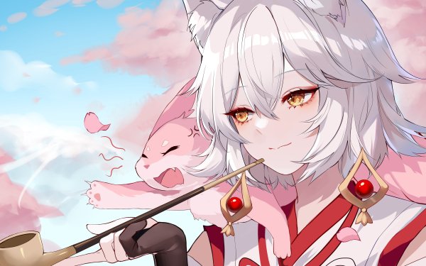 Video Game Genshin Impact Kitsune Saiguu Yae Miko Guuji HD Wallpaper | Background Image