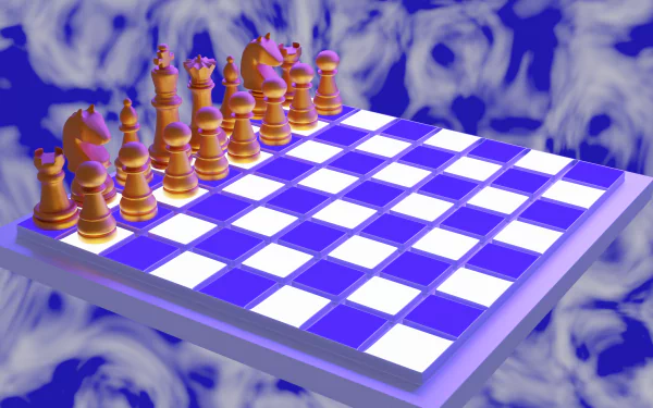 Striking HD wallpaper featuring a man-made chess board design, perfect for desktop background.
