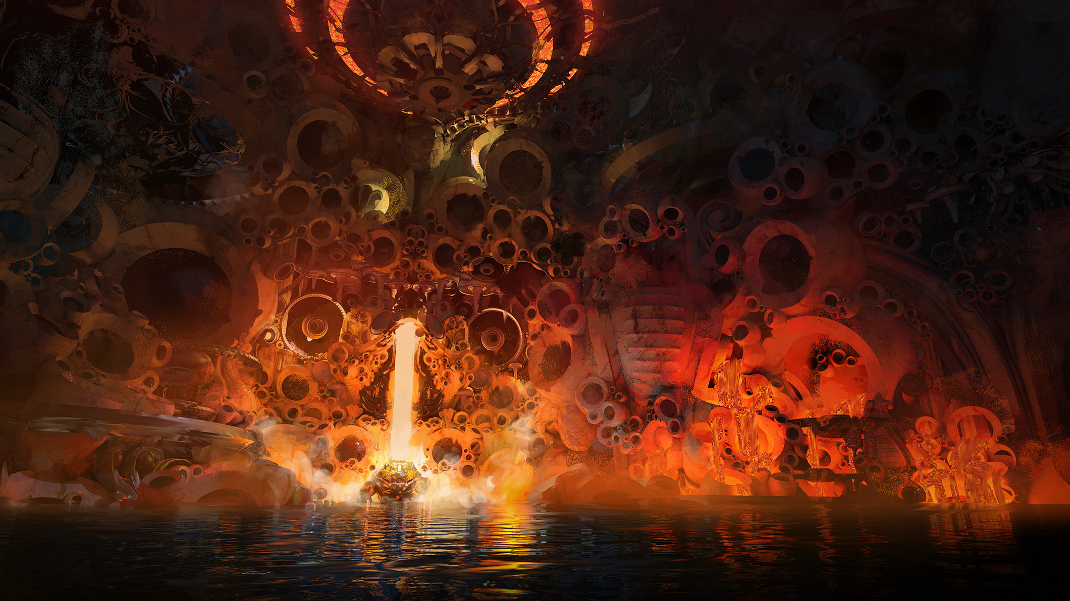 Fantasy Cave HD Wallpaper by Sebastian Luca