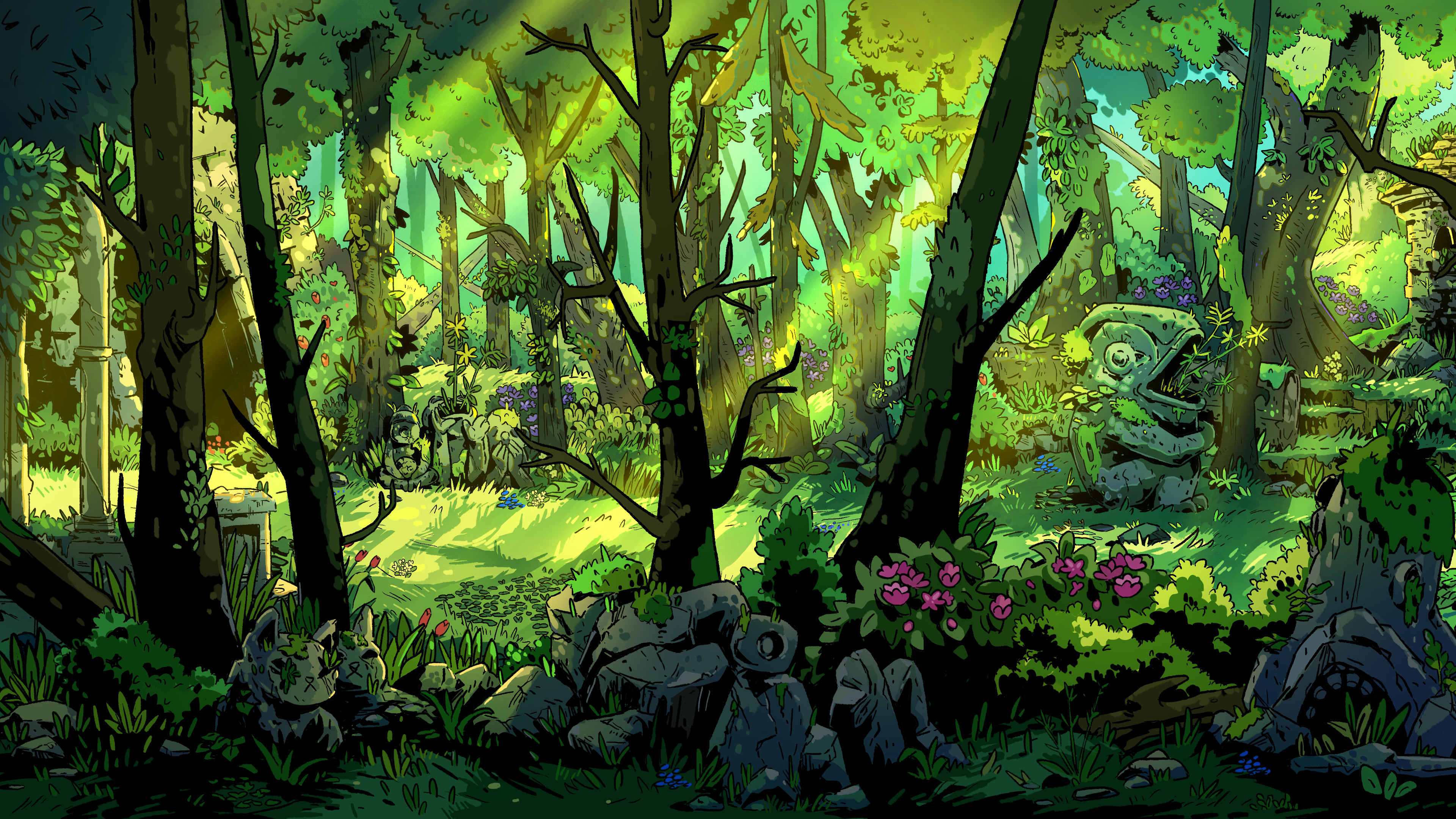 forest illustration background