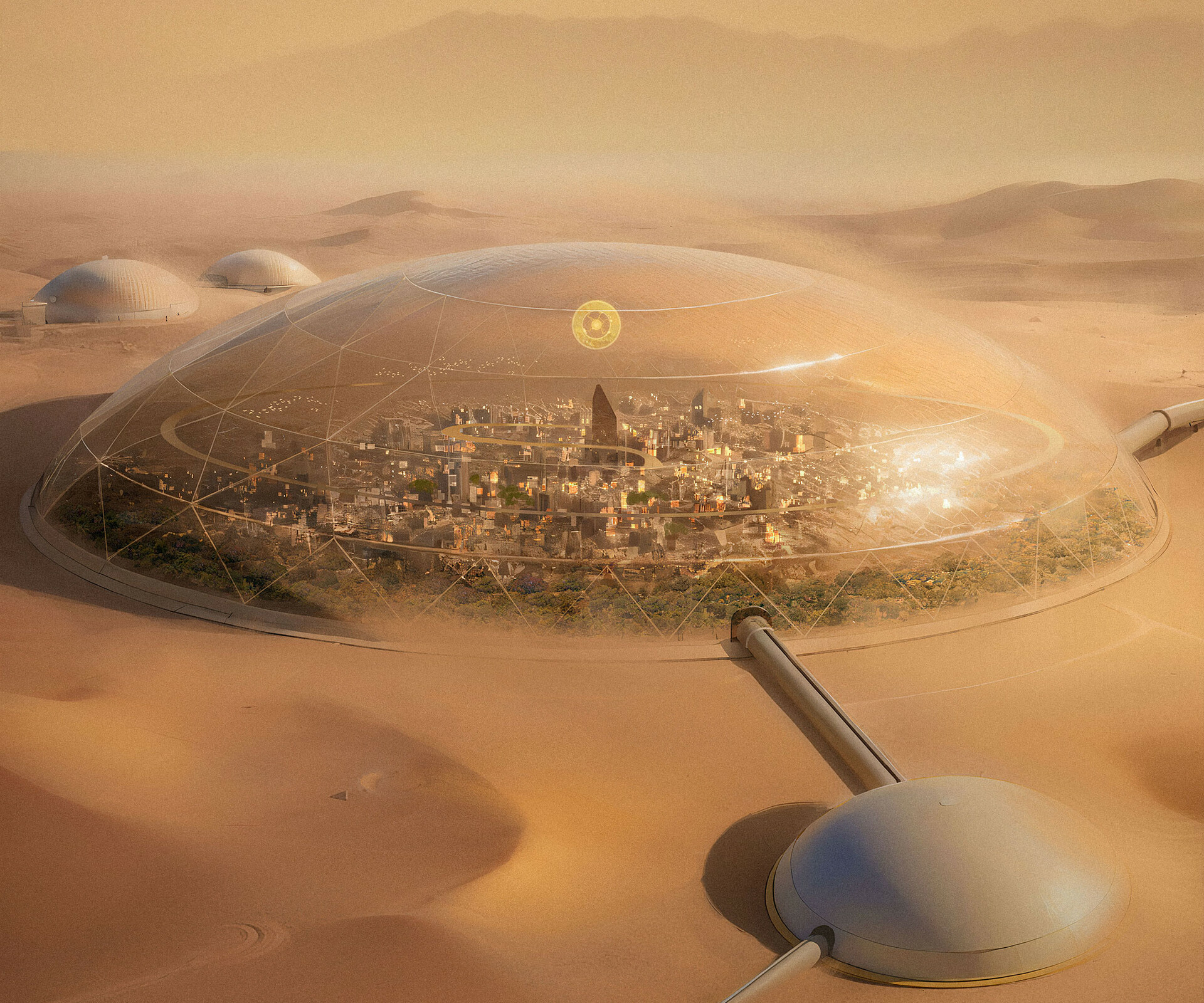 Desert Dome City by Mark Zhang