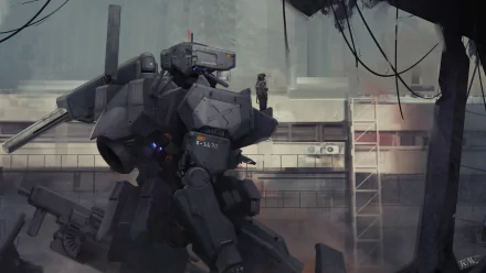 Sci Fi Mech HD Desktop Wallpaper | Background Image