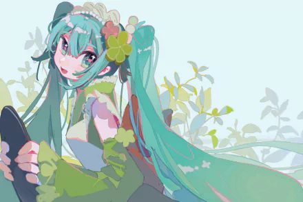 Hatsune Miku Anime Vocaloid HD Desktop Wallpaper | Background Image