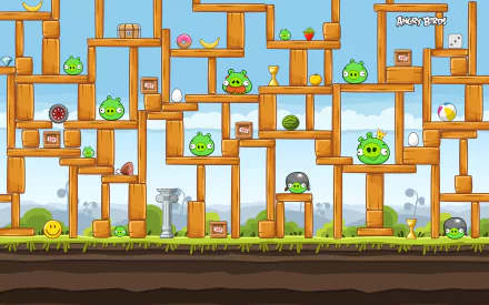 video game Angry Birds HD Desktop Wallpaper | Background Image