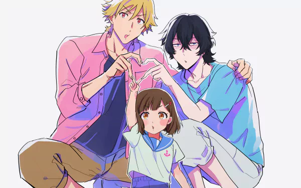 Kazuki Kurusu Rei Suwa Miri Unasaka Anime Buddy Daddies HD Desktop Wallpaper | Background Image