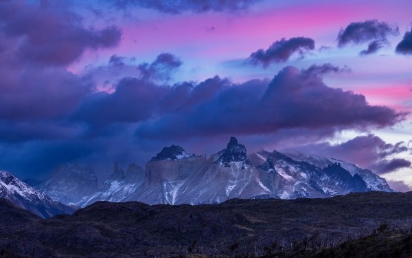 Nature Torres del Paine Mountains Patagonia HD Wallpaper | Background Image