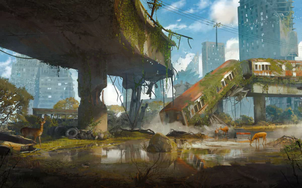Sci Fi post apocalyptic HD Desktop Wallpaper | Background Image