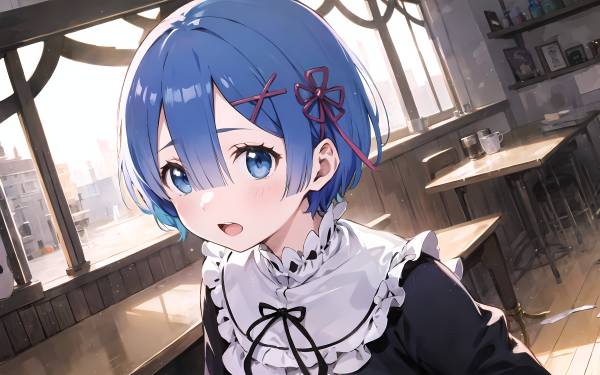 Anime Re:ZERO -Starting Life in Another World- Rem AI Art HD Wallpaper | Background Image