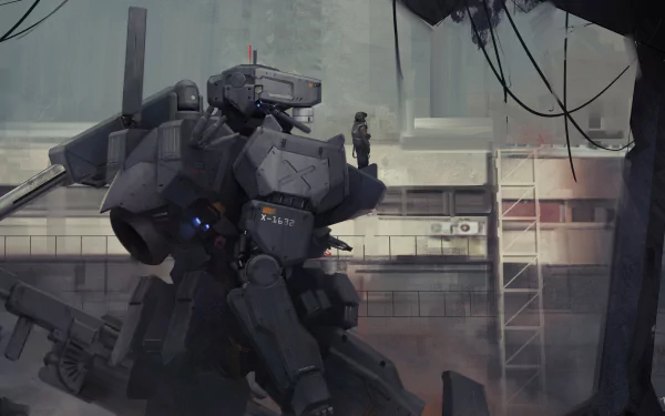 Sci Fi Mech HD Desktop Wallpaper | Background Image