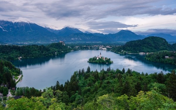 Religious Assumption of Mary Church Churches Lake Bled HD Wallpaper | Background Image