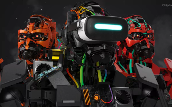  Chiptos X 3D Robot Kong Mecha Gorilla Troop Robot 4K NFT Wallpaper Desktop Background