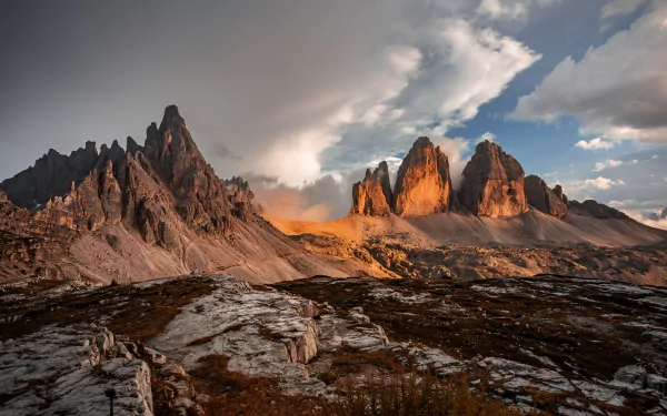 Italy alps Dolomites nature Tre Cime di Lavaredo HD Desktop Wallpaper | Background Image