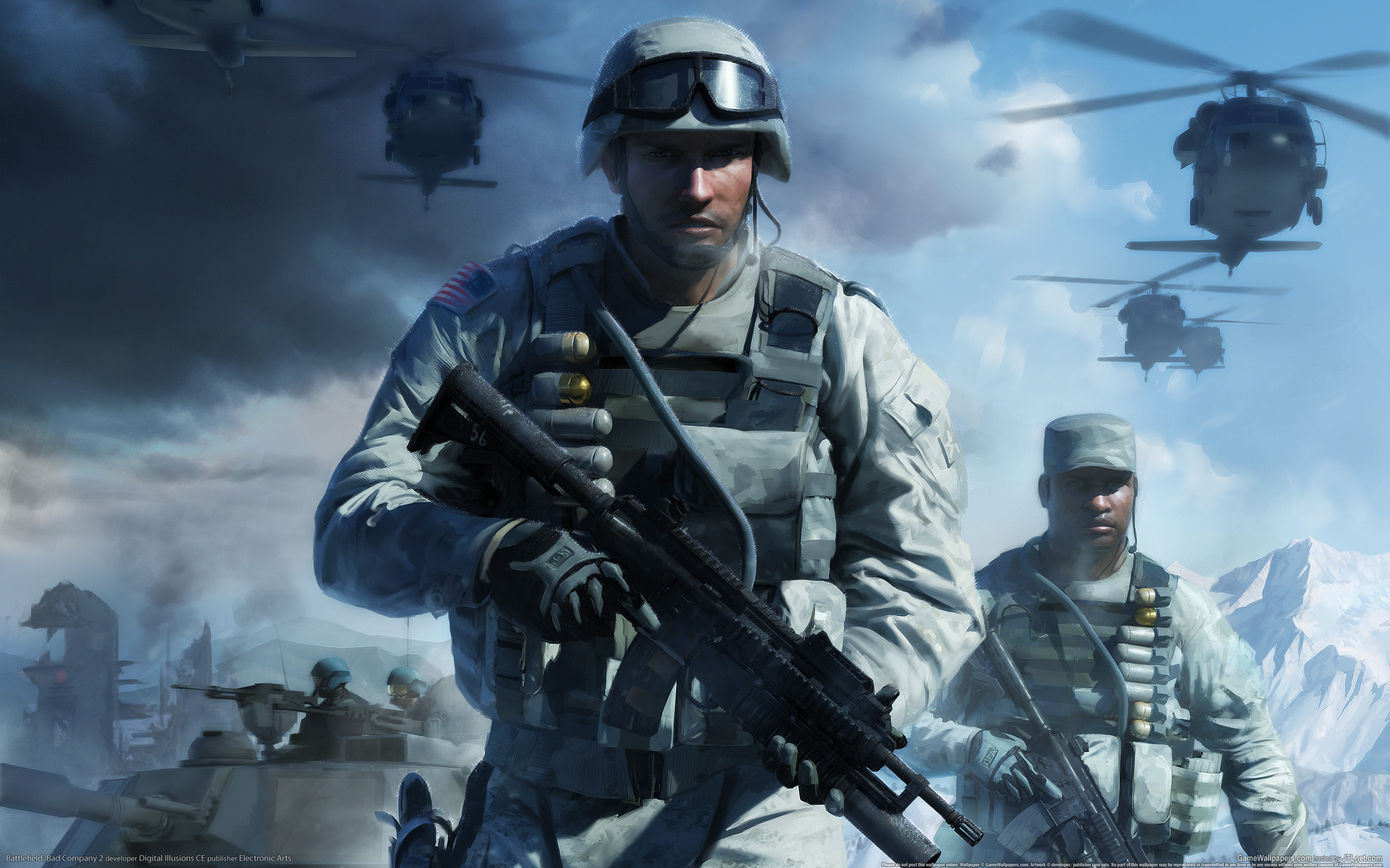 Battlefield: Bad Company 2 video game artwork - immersive battlefield scene.