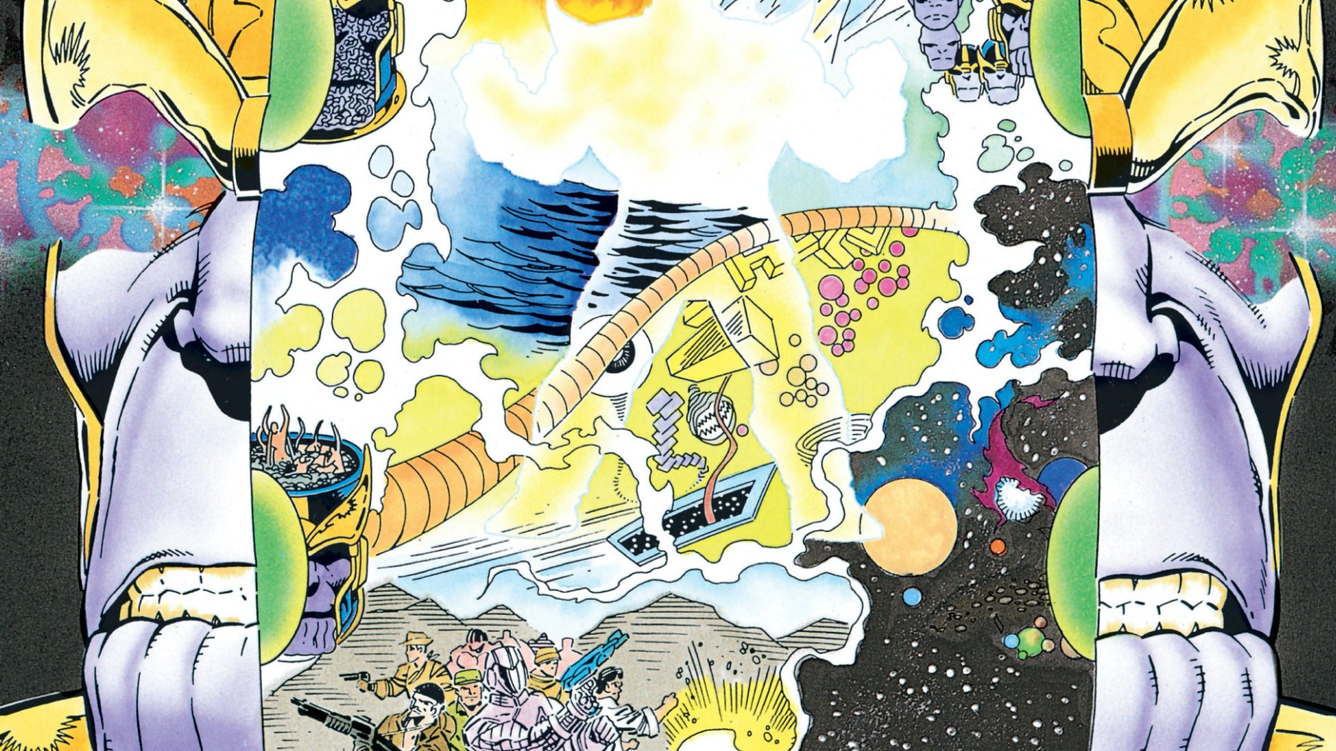 Download Comic The Thanos Quest HD Wallpaper