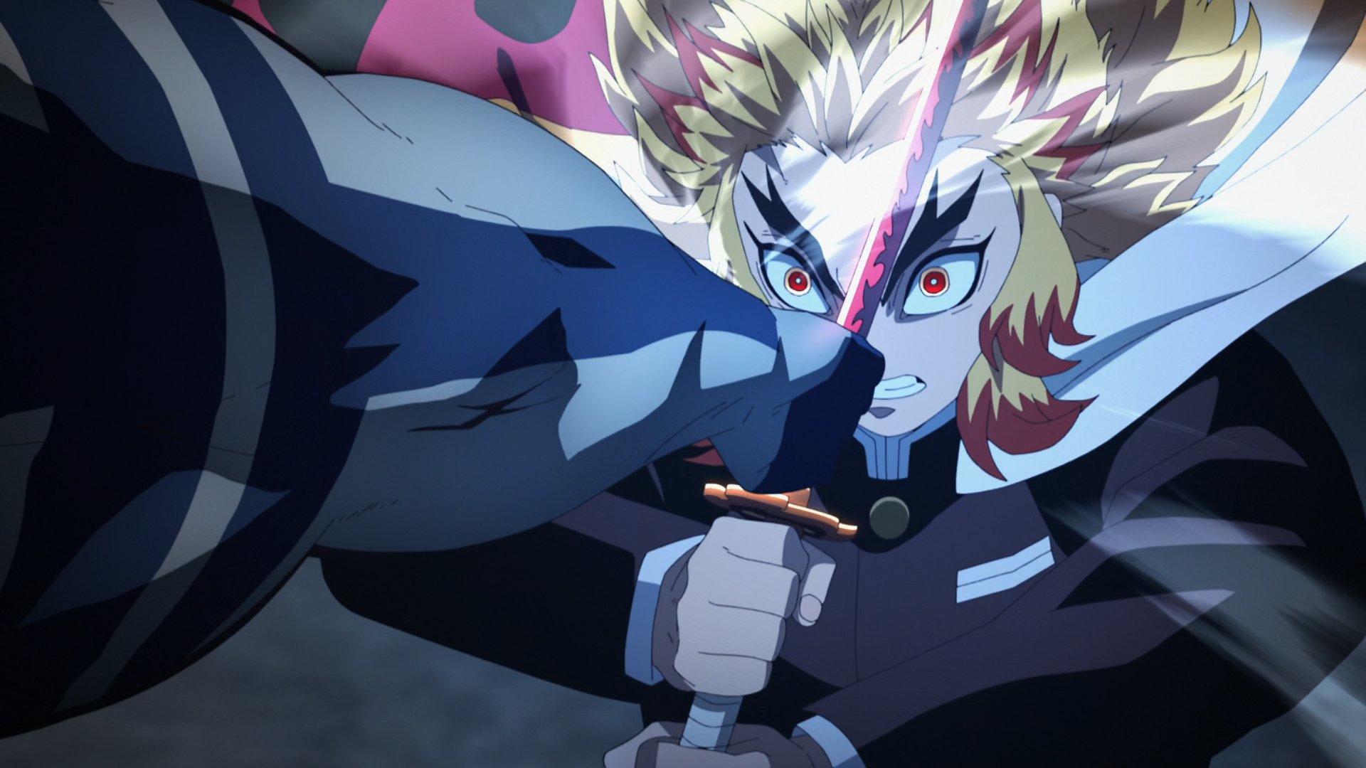 Kyojuro Rengoku Fierce Blaze | HD Demon Slayer Wallpaper | 1920x1080 ...