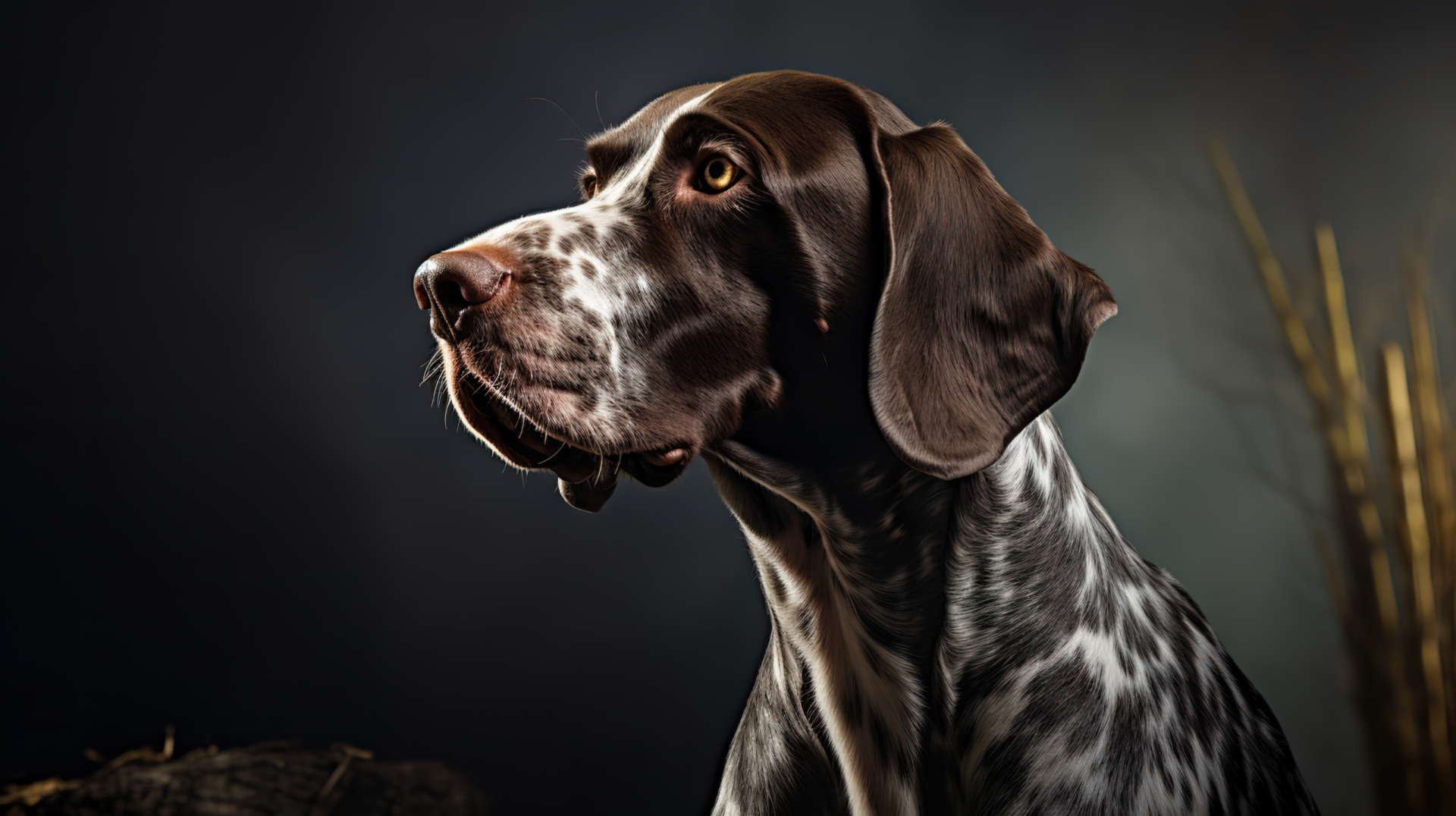 German Shorthaired Pointer Dog Profile Wallpaper by patrika