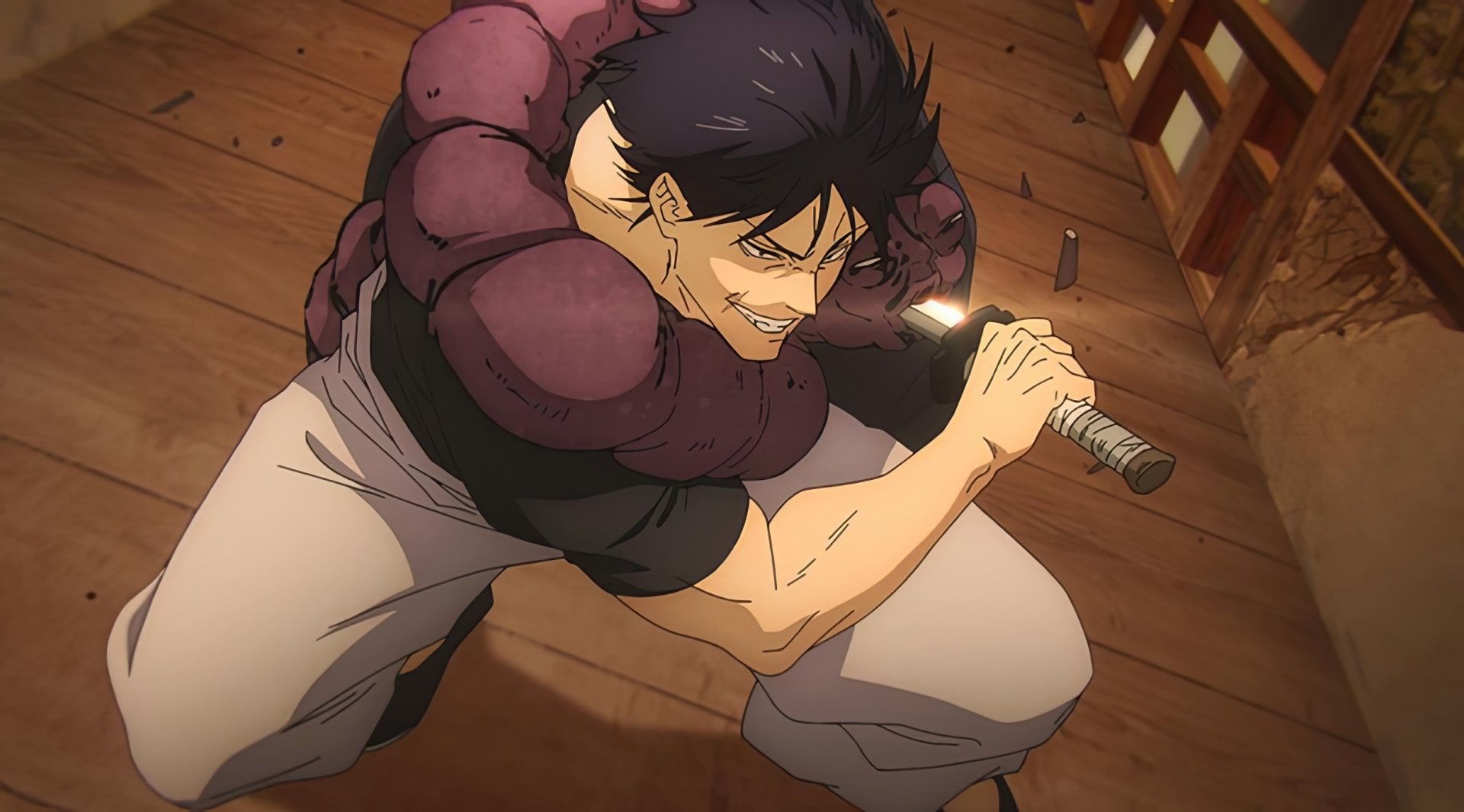 Toji Fushiguro from Jujutsu Kaisen 2nd Season in action, HD anime desktop wallpaper and background.