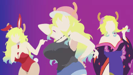  Minimalist Lucoa Collage from Miss Kobayashi's Dragon Maid