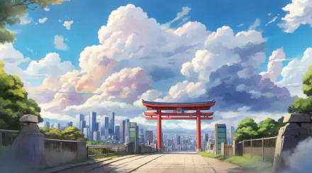  A Japanese Gate in the city