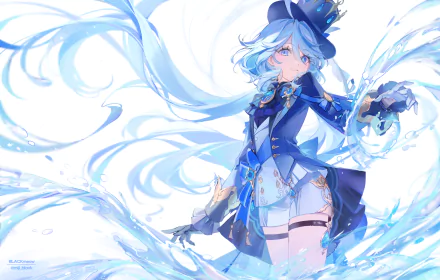 Furina (Genshin Impact) video game Genshin Impact HD Desktop Wallpaper | Background Image