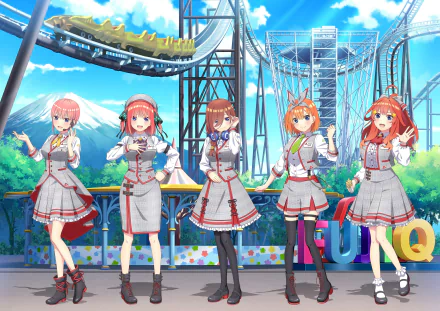 Nino Nakano Miku Nakano Ichika Nakano Yotsuba Nakano Itsuki Nakano Anime The Quintessential Quintuplets HD Desktop Wallpaper | Background Image