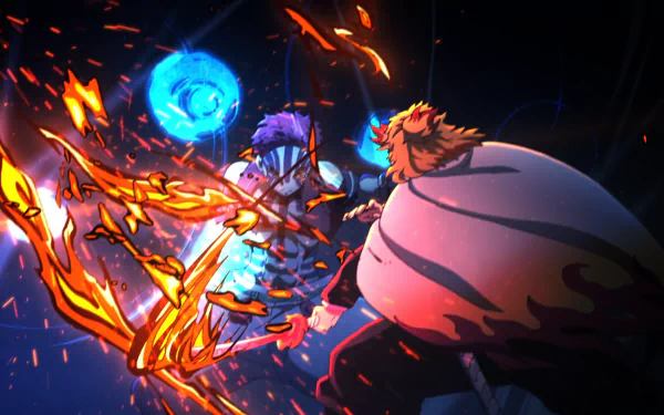 Rengoku Kyojuro vs Akaza