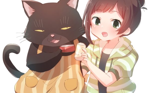 Anime The Masterful Cat is Depressed Again Today Yukichi Saku Fukuzawa HD Wallpaper | Background Image