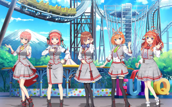 Nino Nakano Miku Nakano Ichika Nakano Yotsuba Nakano Itsuki Nakano Anime The Quintessential Quintuplets HD Desktop Wallpaper | Background Image