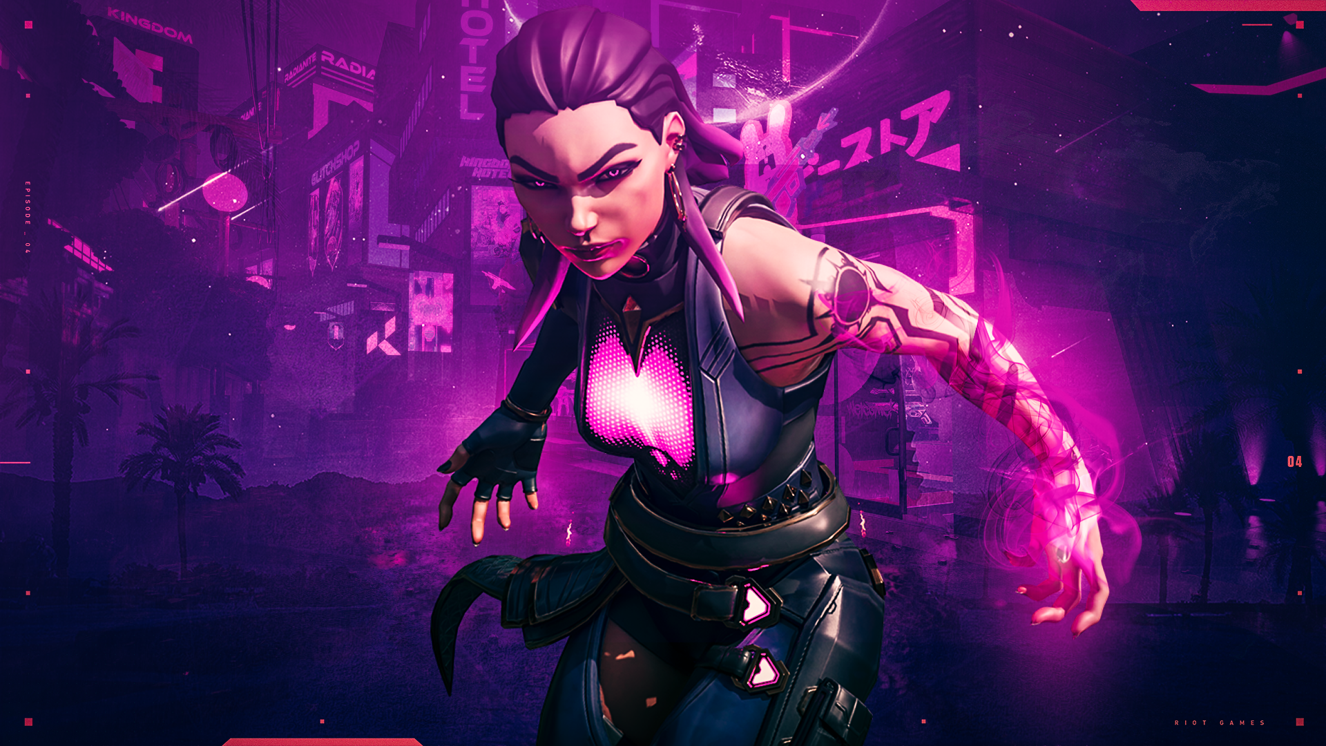 Made a wallpaper for Reyna. : r/VALORANT