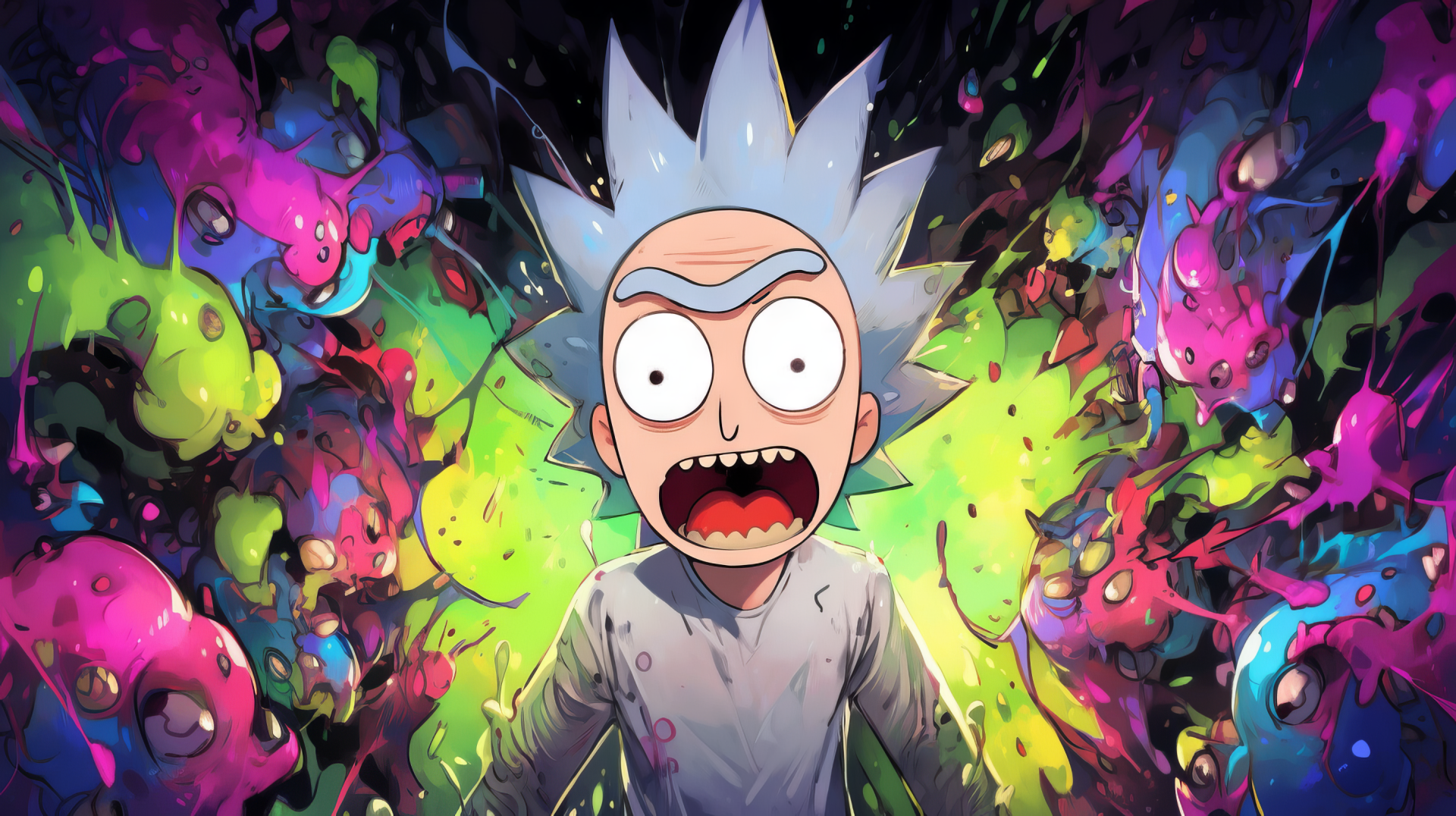 Rick and Morty HD Wallpaper - Intergalactic Adventures by patrika