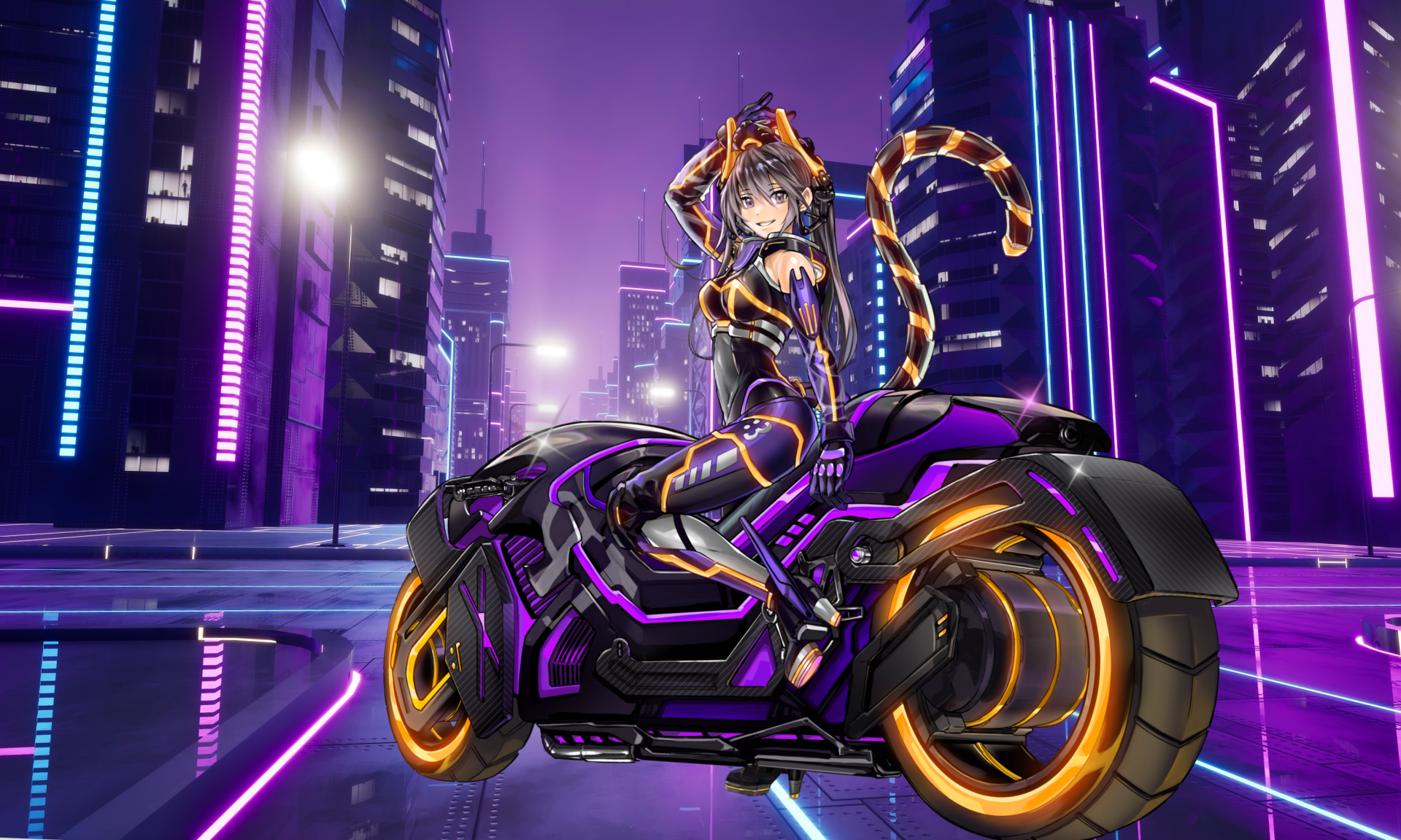 The Masquerena of the Neon City by Fate Simulator