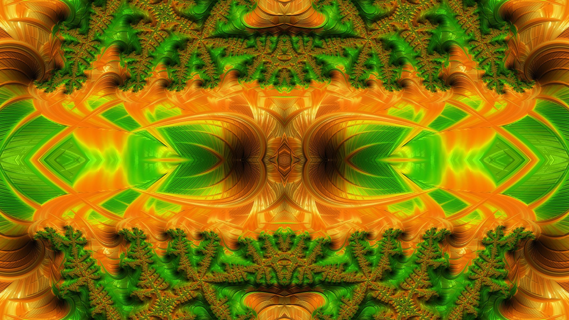 Trippy Psychedelic Fractal Wallpaper by Dr-Pen