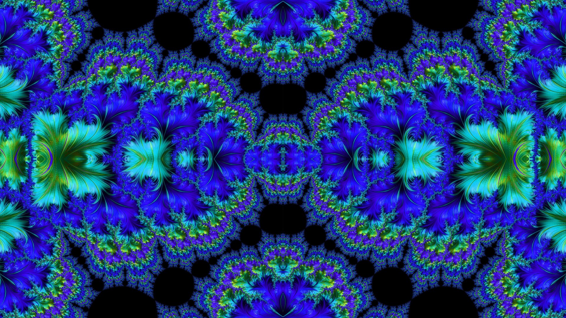 Trippy Psychedelic Fractal Wallpaper by Dr-Pen