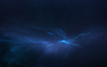 Download Space Aesthetic Dark Blue Hd Wallpaper