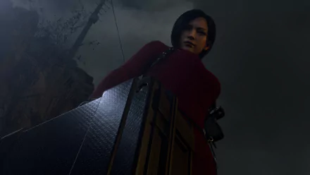 4K Ultra HD desktop wallpaper from the Resident Evil 4 (2023) Separate Ways remake, featuring a character in a dark, atmospheric setting from the video game.