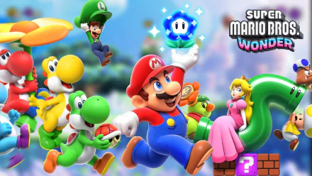 video game Super Mario Bros. Wonder HD Desktop Wallpaper | Background Image