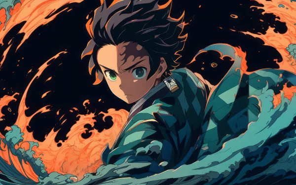 Download Demon Slayer: Kimetsu No Yaiba Tanjiro Kamado Anime HD Wallpaper