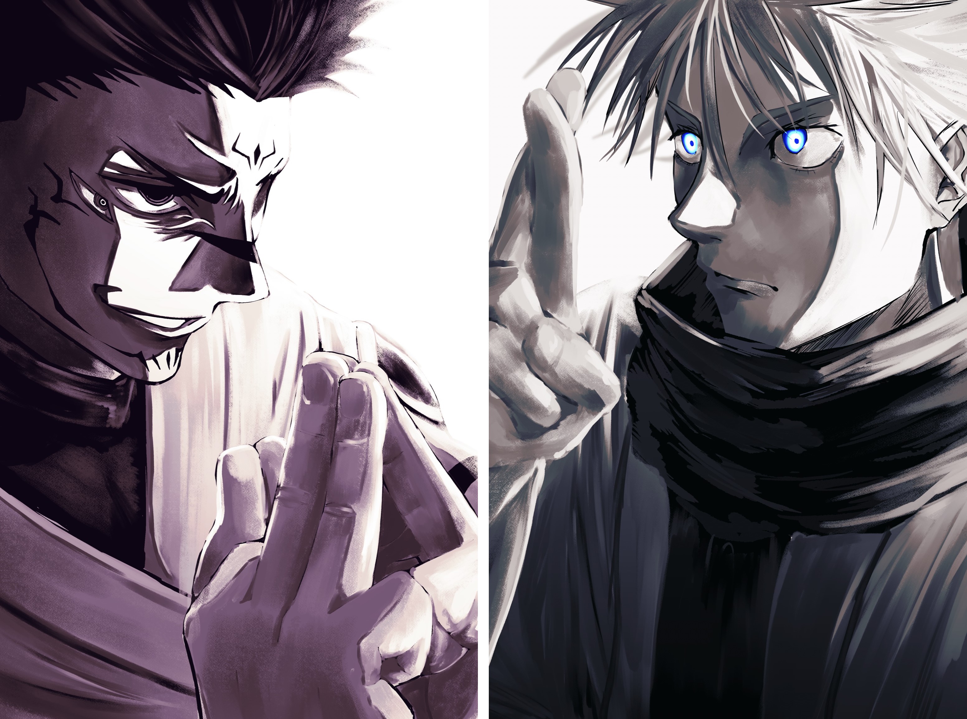 Satoru Gojo Dark Anime HD Wallpaper  Jujutsu Kaisen Manga Art by patrika