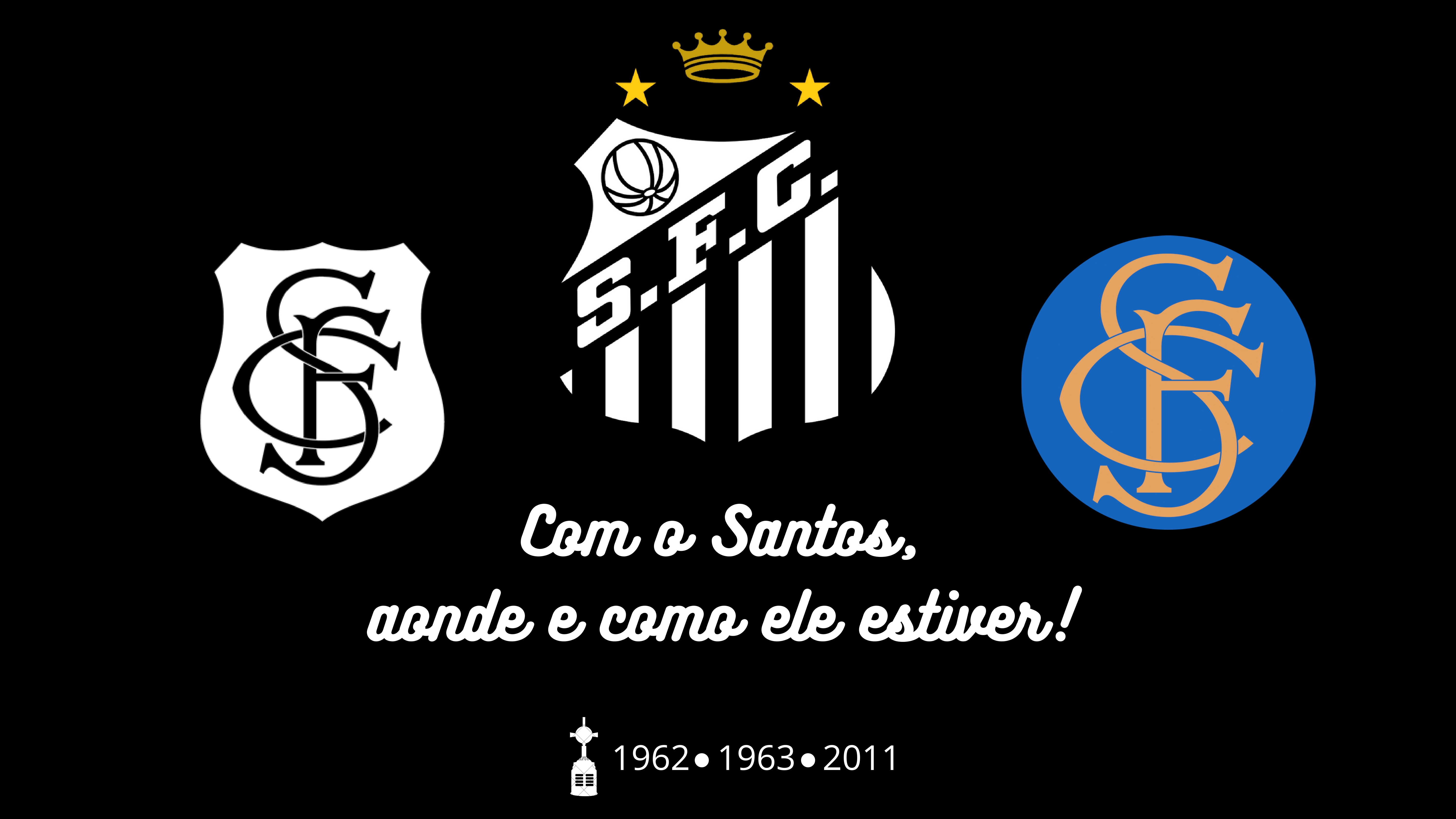 Santos FC Emblem Glory 4K Ultra HD Soccer Wallpaper Celebration