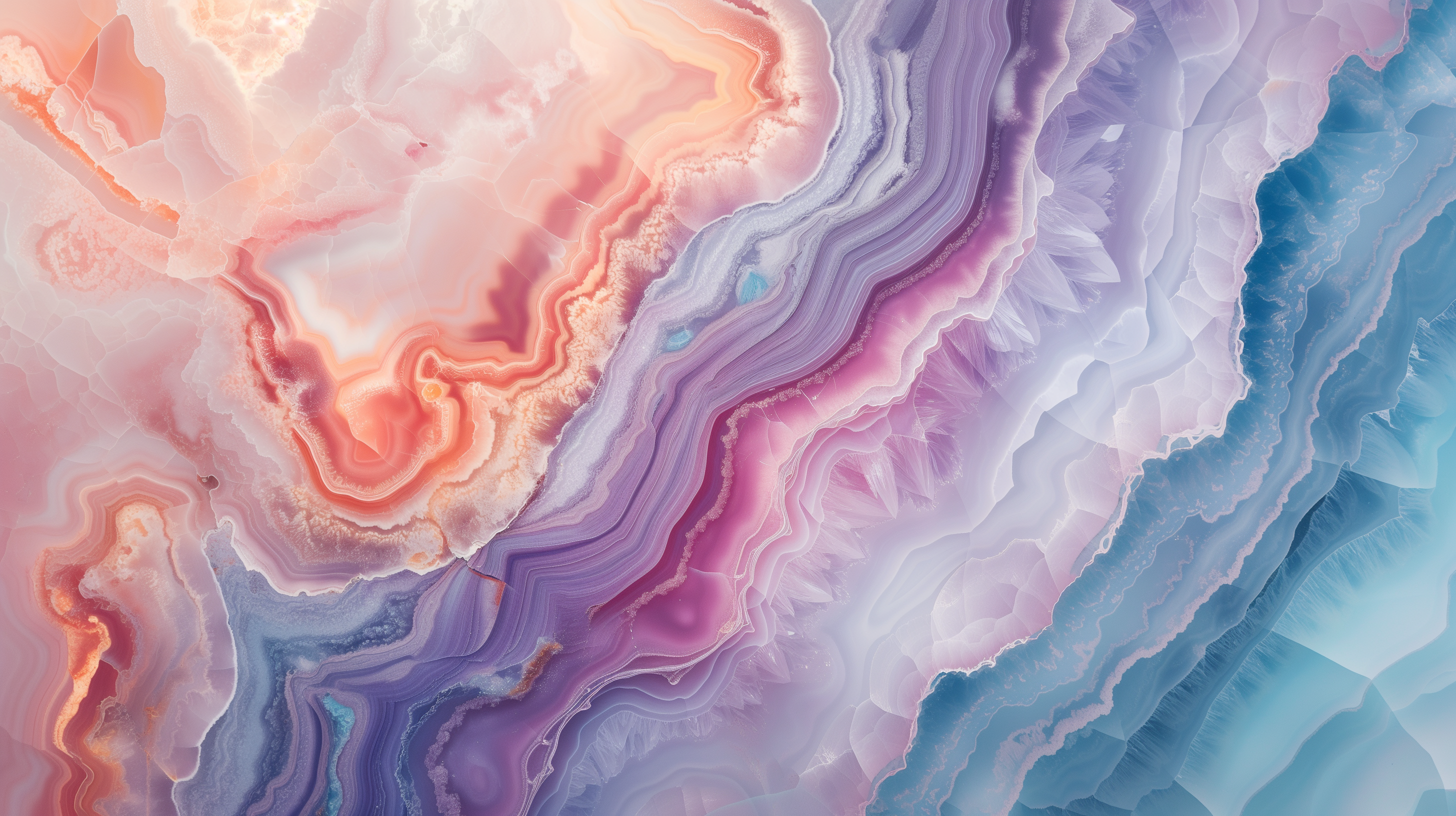 HD wallpaper featuring colorful geode patterns for desktop background.