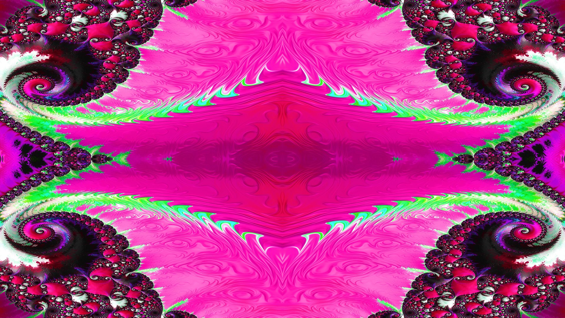 Trippy Psychedelic Fractal Wallpaper by Dr-Pen