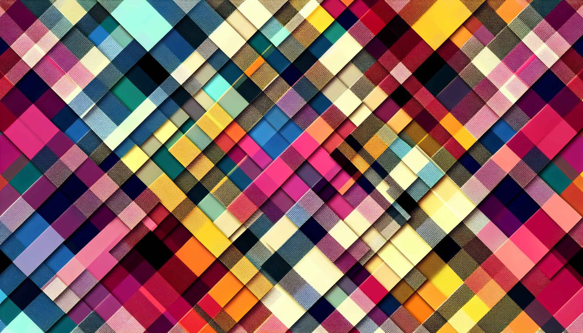 Colorful flannel pattern HD desktop wallpaper and background.