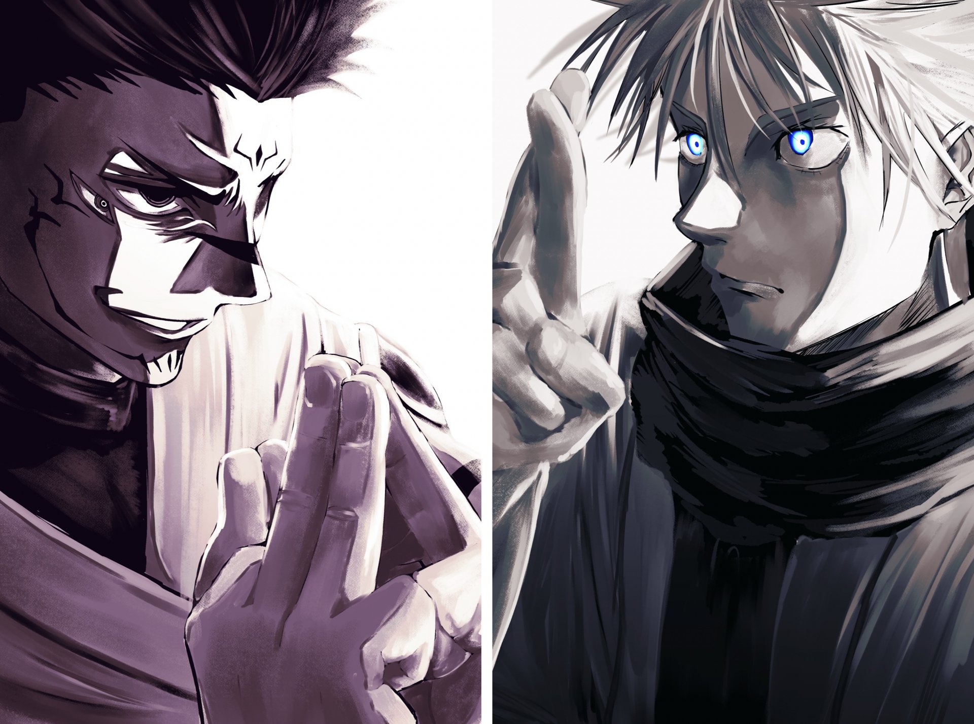 Epic Gojo Vs Sukuna HD Wallpaper | Jujutsu Kaisen By りょうのすけ