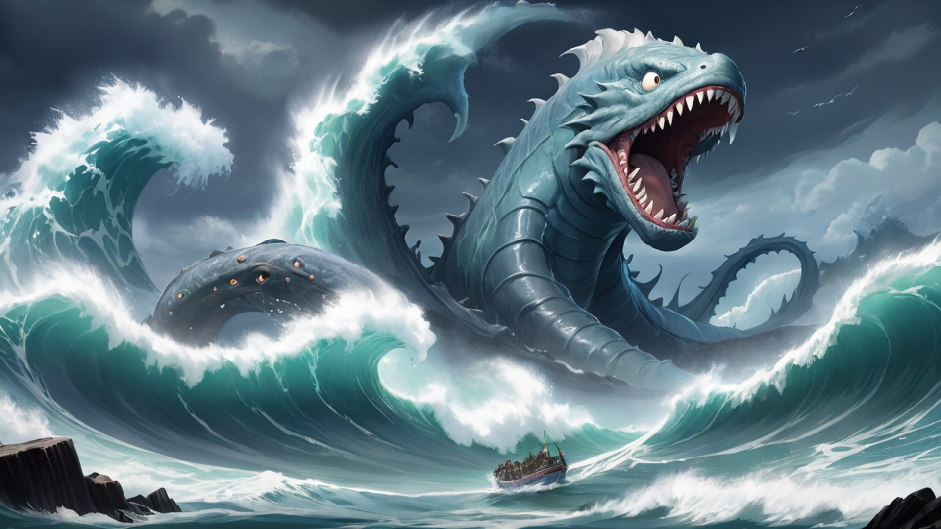 Sea Monster by AnimeHead