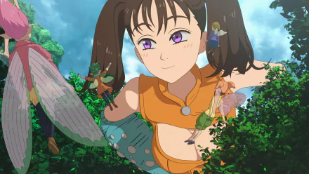 HD wallpaper of a character from 'The Seven Deadly Sins: Grudge of Edinburgh' anime for desktop background.