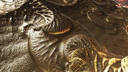  Bronze Alien Planet - 3d Fractal Space Art